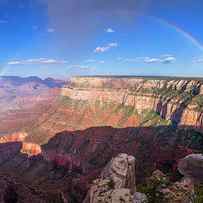 Rainbow from Trailview Overlook by Mike Buchheit