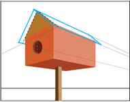 birdhouse in perspective