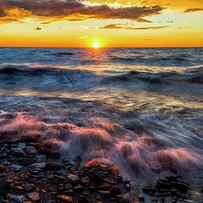 Lake Ontario Sunset 3 by Mark Papke