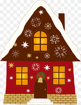 Santa Claus Gingerbread house Christmas, Gingerbread House, houses, greeting Card, christmas Decoration png thumbnail