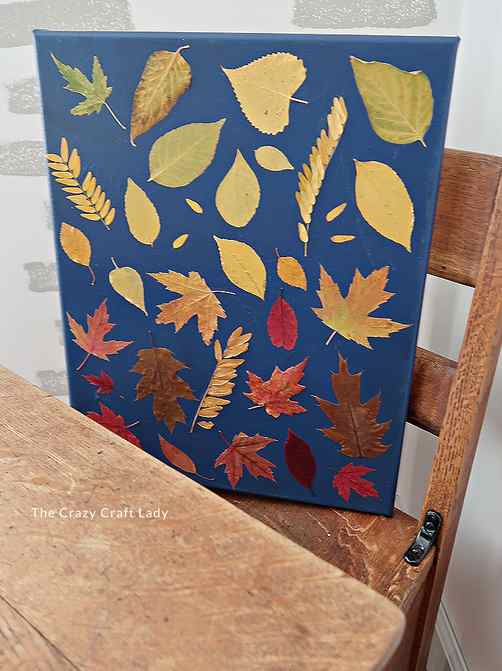 DIY Mod Podge Fall Leaf Art