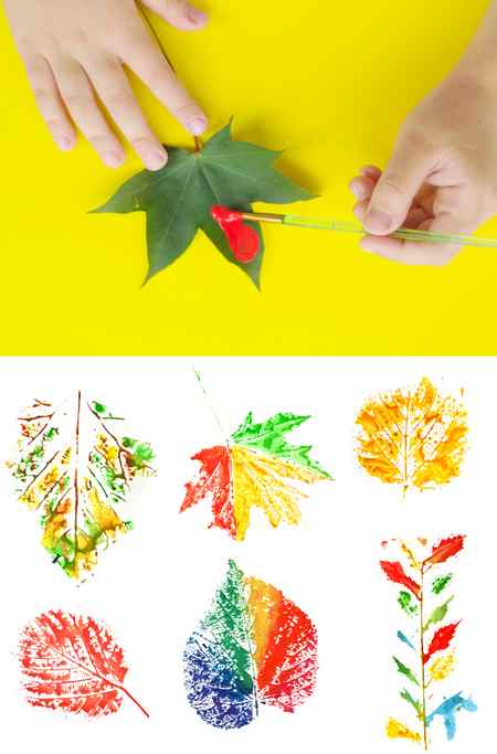 Fun & creative ways for kids to paint with leaves. Fall leaf crafts for preschool and elementary. #leafart #leafpainting #leafprintart #leafpaintingforkids #leafpaintingdiy #leafcrafts #leafcraftsforkids #leafcraftspreschool #leafartprojectsforkids #leafprinting #fallcrafts #growingajeweledrose #activitiesforkids