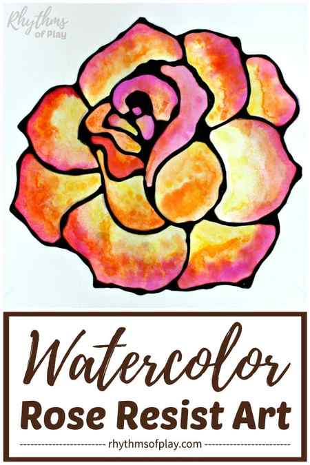 watercolor rose painting idea artwork by Nell Regan Kartychok