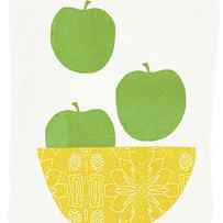 Bowl of Green Apples- Art by Linda Woods by Linda Woods
