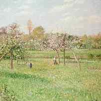 Apple Trees at Gragny by Camille Pissarro