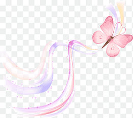Butterfly Drawing, pink background, insects, flower png thumbnail