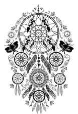 Coloring page incredible dreamcatcher