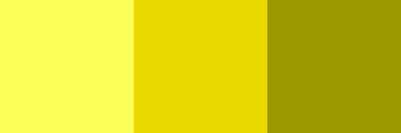 three blocks of yellow