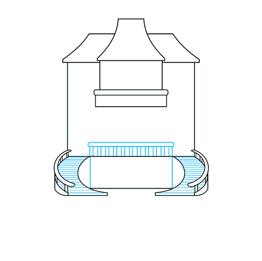 mansion step-by-step drawing tutorial: step 03