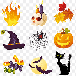 assorted Halloween illustrations, Halloween, Halloween s Collection, happy Halloween, flower png thumbnail