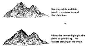 drawing mountains