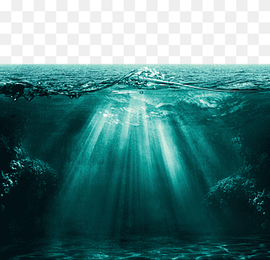 selective focus graphy body of water, Light Ocean Underwater Deep sea, Beautiful ocean views of the ocean, cloud, teal, jellyfish png thumbnail