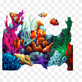 Painting graphy Coral Mural, painting, mural, canvas, painting png thumbnail