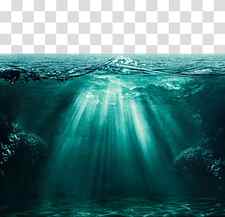 selective focus body of water, Light Ocean Underwater Deep sea, Beautiful ocean views of the ocean transparent background PNG clipart thumbnail