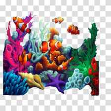 Painting Coral Mural, painting transparent background PNG clipart thumbnail