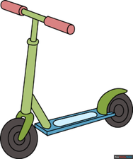 How to Draw a Scooter Featured Image