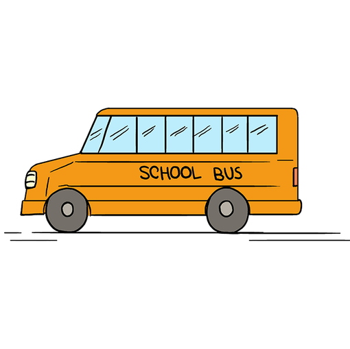 Complete School Bus drawing