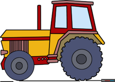 How to Draw a Tractor Featured Image