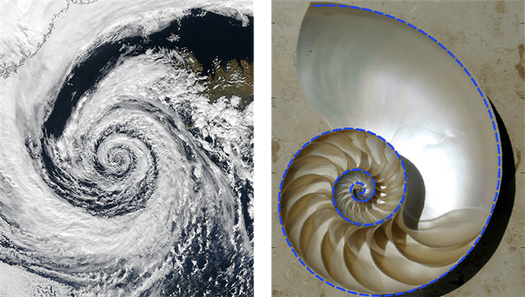 A satellite image of a cyclone spinning over Iceland