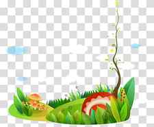 mushrooms , Drawing Adobe Illustrator Cartoon, Cartoon painted vine tree green grass and flowers transparent background PNG clipart thumbnail