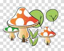 Tree Germination , Cartoon mushrooms sprouting green plants transparent background PNG clipart thumbnail