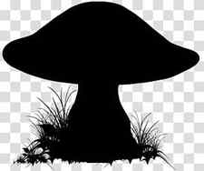 Silhouette Tree, Hat, Black, Mushroom transparent background PNG clipart thumbnail