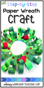 Download this FREE DIY Christmas craft tutorial to make this easy wreath craft!