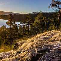 Sunrise over EagleFalls and Emerald Bay Lake Tahoe by Scott McGuire