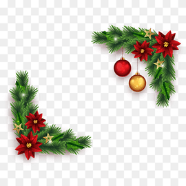 Christmas border, border, leaf, branch png thumbnail