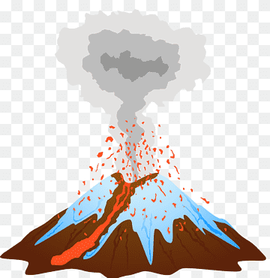2010 eruptions of Eyjafjallajxf6kull Volcano Mountain Mount Etna, Volcano eruption, painted, hand, cartoon png thumbnail