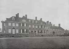 Pickenham Hall, Swaffham, England (b / w photo)