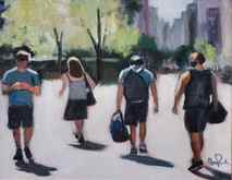 Original art for sale at UGallery.com | Union Square by Carey Parks | 2.735 zł | acrylic painting | 11