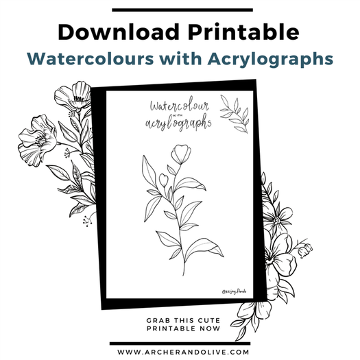 free watercolor template
