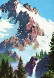 Wall Art - Drawing - Mountain Peak by CSA Images