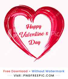 Happy Valentines Day Sketch PowerPoint clipart