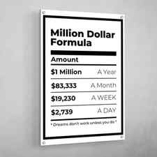 Million Dollar Formula Canvas Art - The Trendy Art