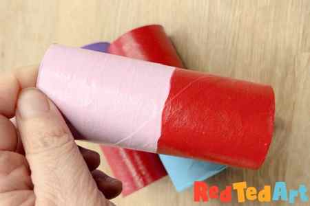 paint the roll in valentines colors