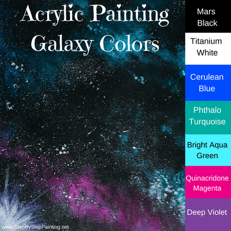 What Colors Do You Use To Paint A Galaxy?