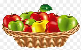 Fruit Gift basket, Fruit Basket, assorted colorof apple illustration, natural Foods, food png thumbnail