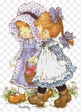 two girls holding basket of apples illustration, Paper Fanatic Friends Female Child Artist, child, drawer png thumbnail