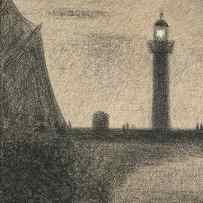 The Lighthouse at Honfleur by Georges-Pierre Seurat
