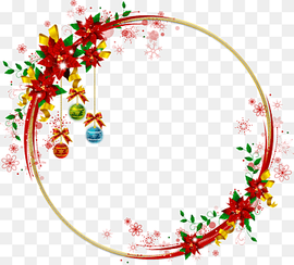 Borders and Frames Christmas Frames, round frame, holidays, decor, branch png thumbnail