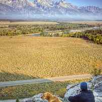 Overlooking the Grand Tetons Jackson Hole by Dustin K Ryan