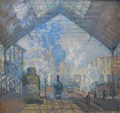 The Gare Saint Lazare - Monet