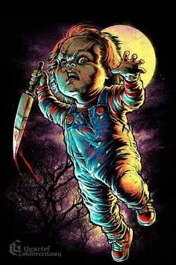 Chucky, art, halloween, HD phone wallpaper