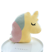 Emoji unicorn head pillow