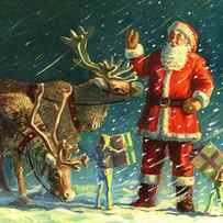 Santas and Elves by David Price