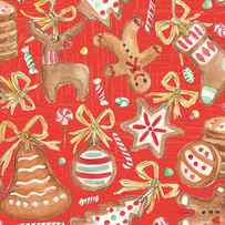 Gingerbread Christmas Pattern Ib by Silvia Vassileva