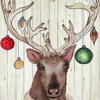 Christmas Reindeer Ii by Elizabeth Medley