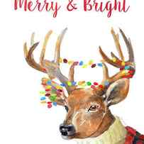 Merry And Bright Reindeer by Lanie Loreth